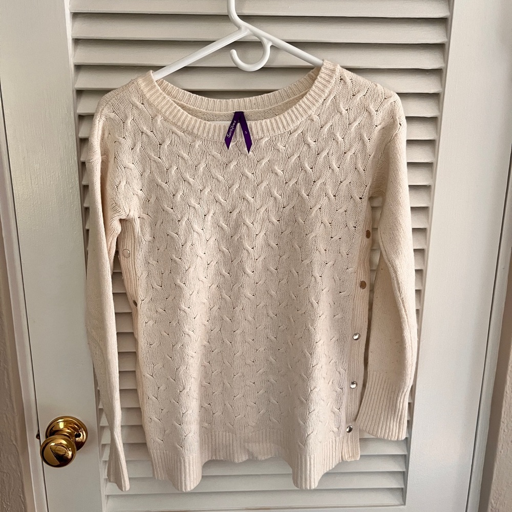 Seraphine Maternity Cable Knit Sweater - Small